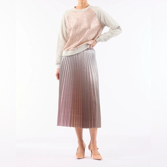 Le Superbe Demure Pleated Skirt - Pastel Degrade - Picture 1 of 3